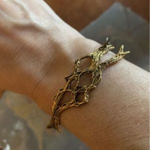ornamental things vintage style driftwood brass bracelet NEW.